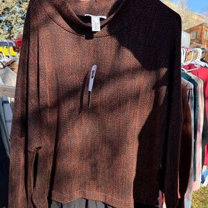 Joseph Ribkoff Brown Cowl Neck Sweater